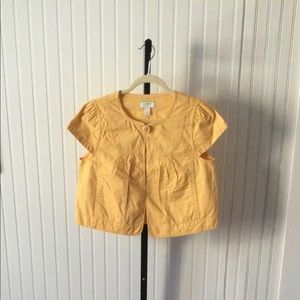 NWOT Loft hyper cute yellow cropped bolero!